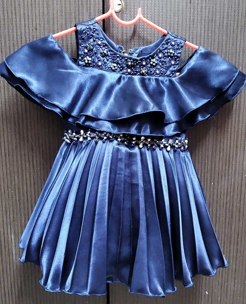 Navy Blue Party Dress