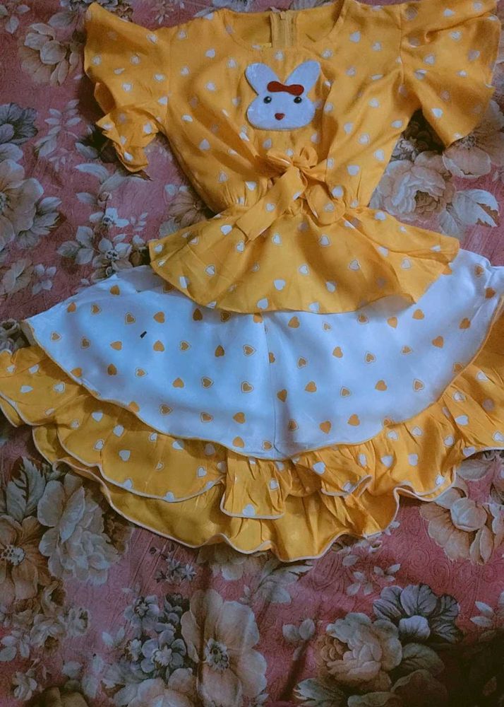 Cute Yellow Kids Dress