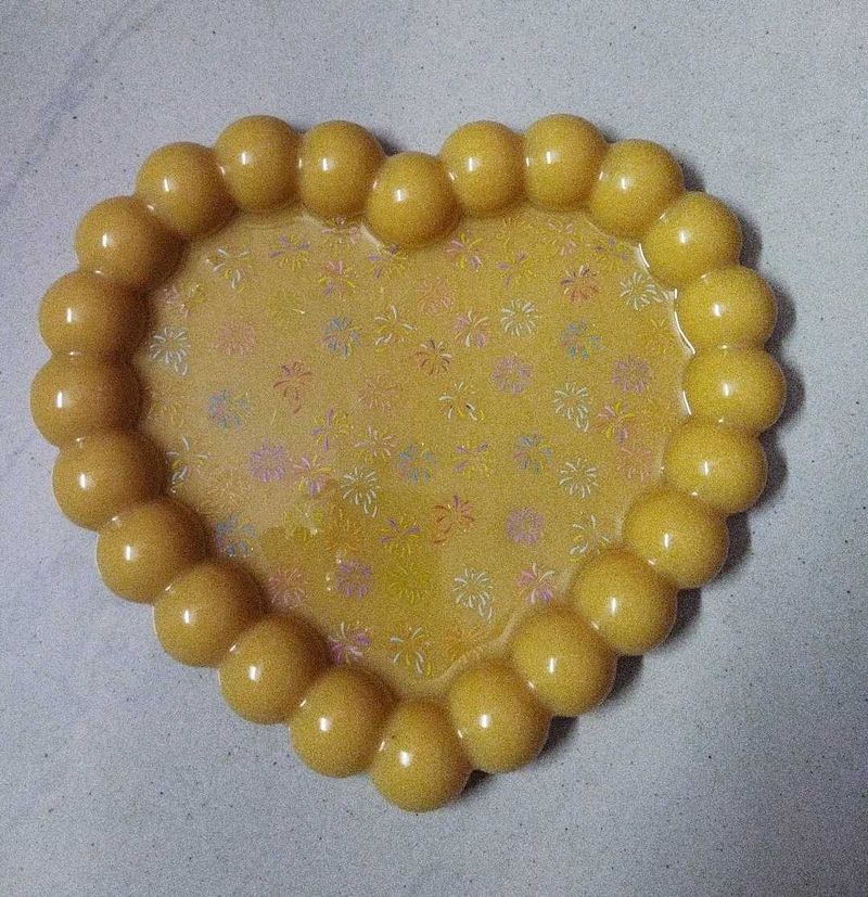 Heart-Shaped Decorative Tray