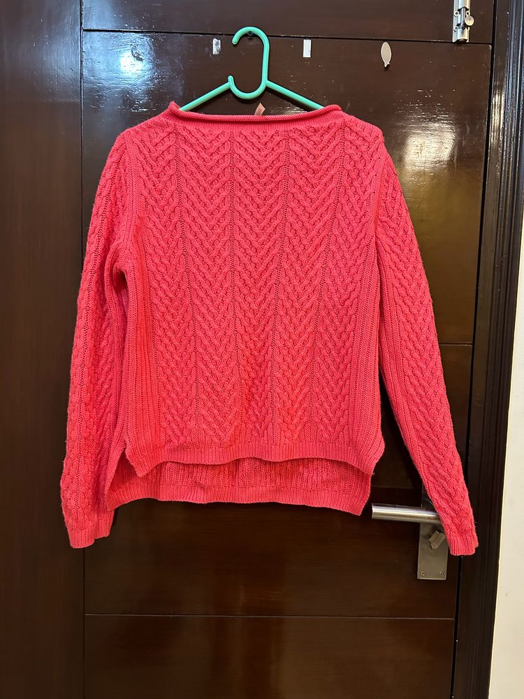 Coral Korean Sweater