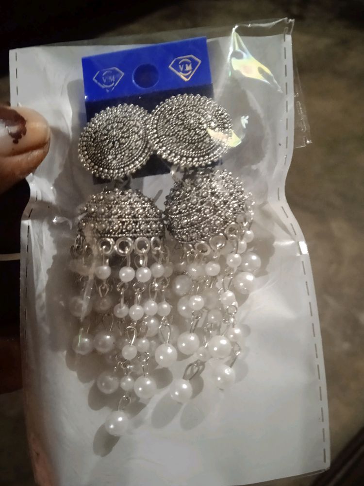White CLR Earing New