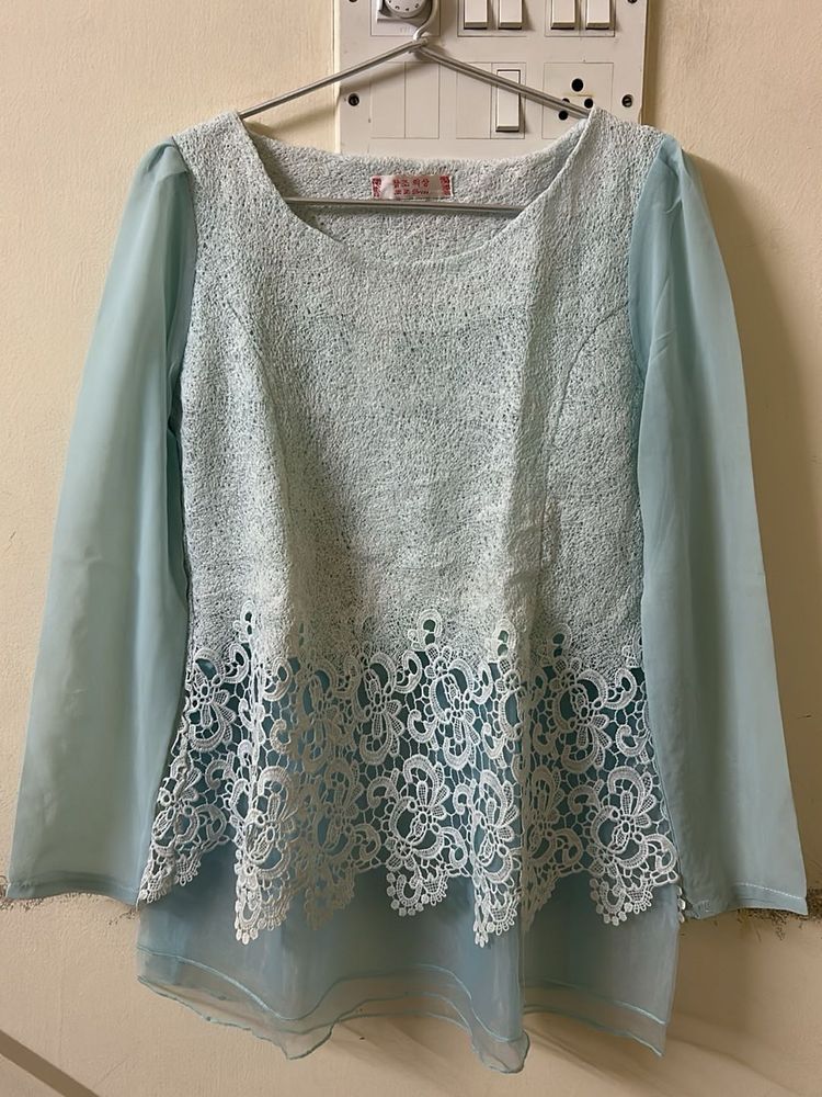 Elegant Lace Detail Top