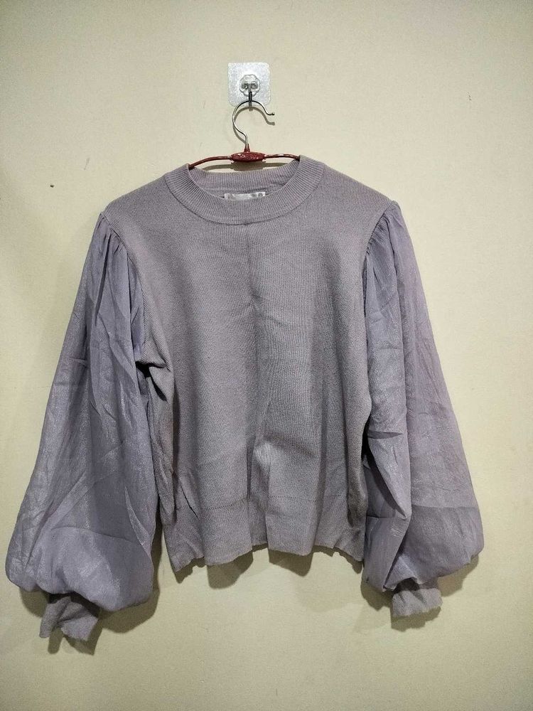 Elegant Balloon Sleeve Top