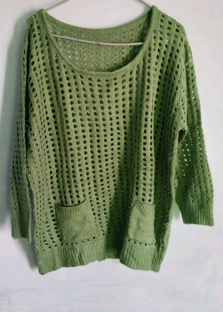 Green Knit Sweater