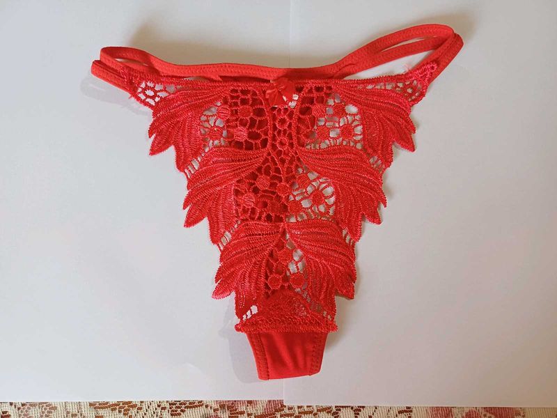 Brand New Red Lace Thong