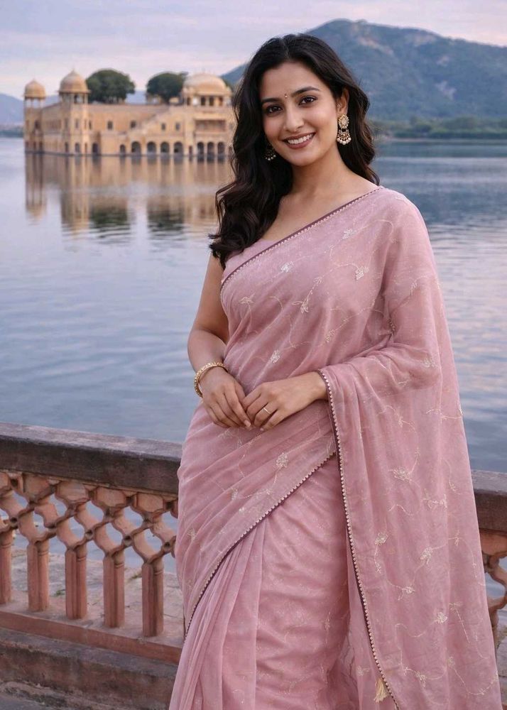 Elegant Pink  Saree