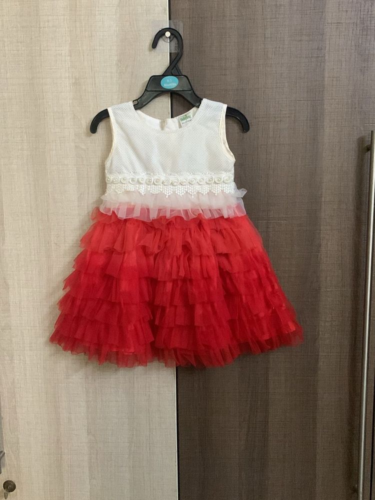 Red And White Dress