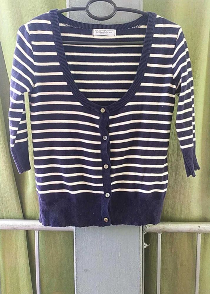 Striped Knit Cardigan