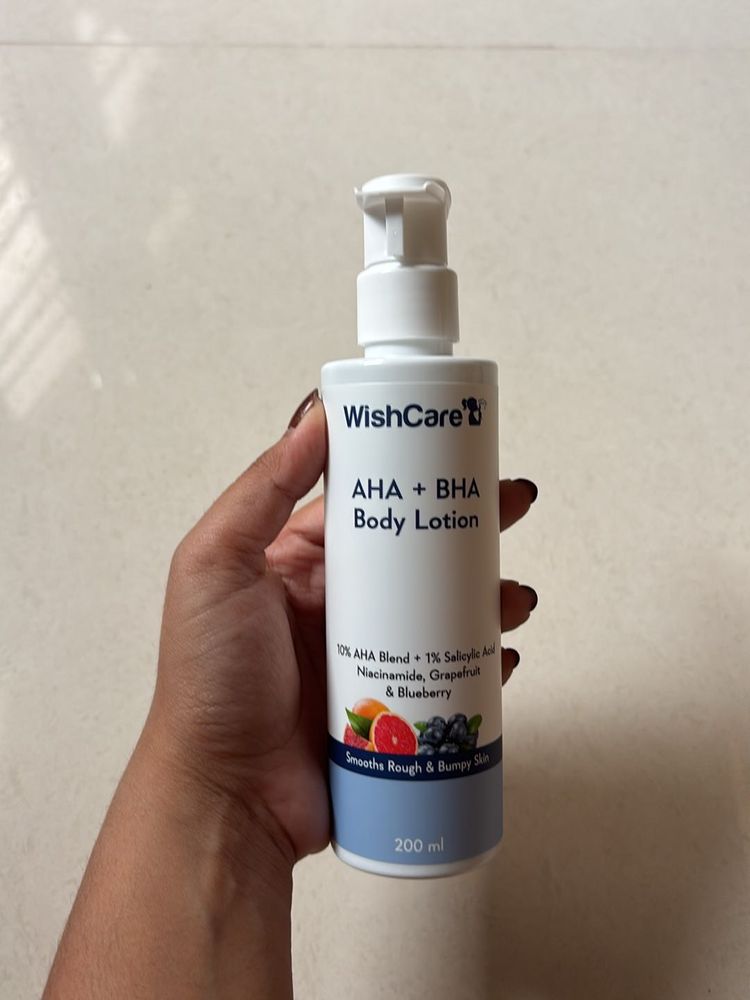 Wish care AHA + BHA body lotion &amp; Lip Balm