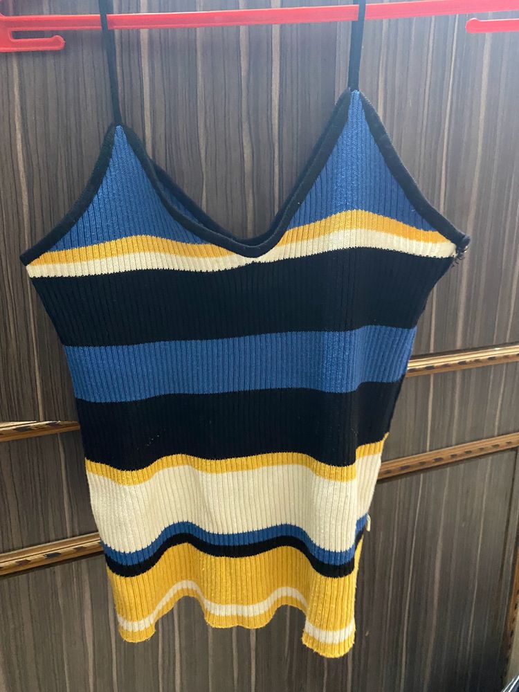 Ribbed Noodle Strap Top ✨