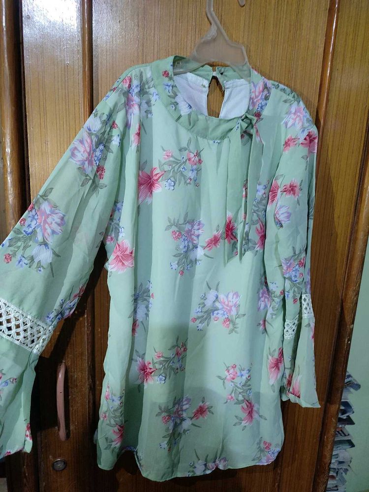 Light Green Long Top