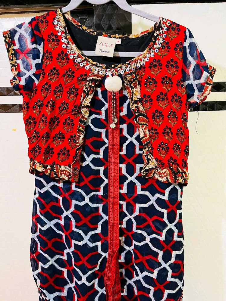 Stylish Printed Dress New Wdt Tag