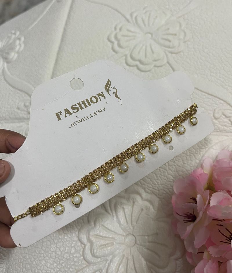 Golden chocker necklace