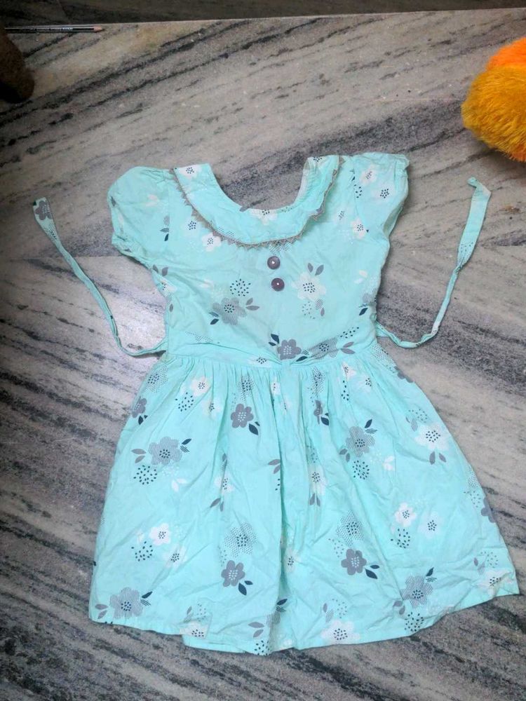 Girl Kids Frock Gown Pure Cotton