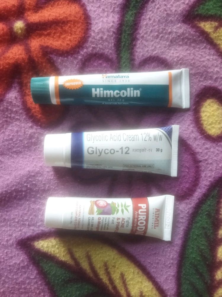Himalaya Himcolin, Glyco-12, Purodil |