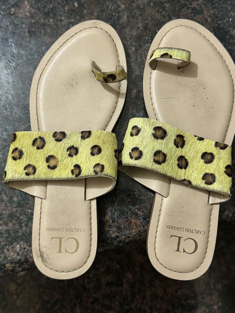 Carlton London Animal Print Sandal
