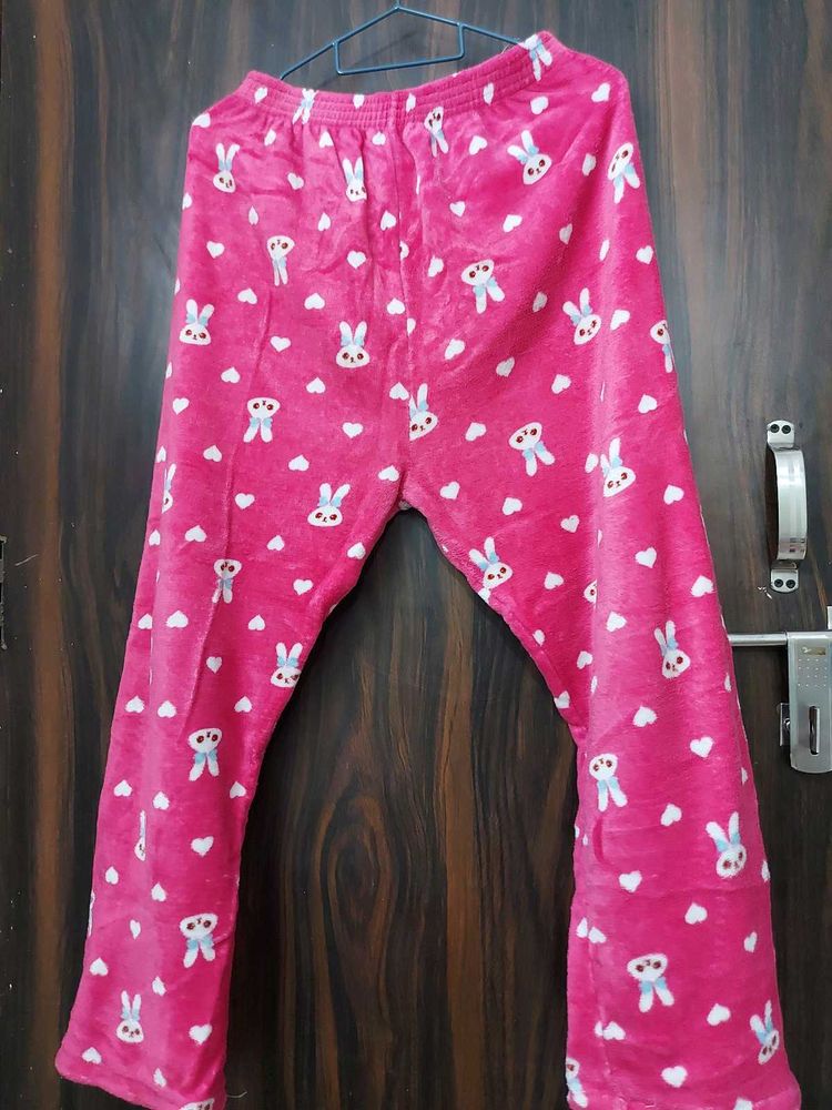 Pink Bunny Pajama Pants