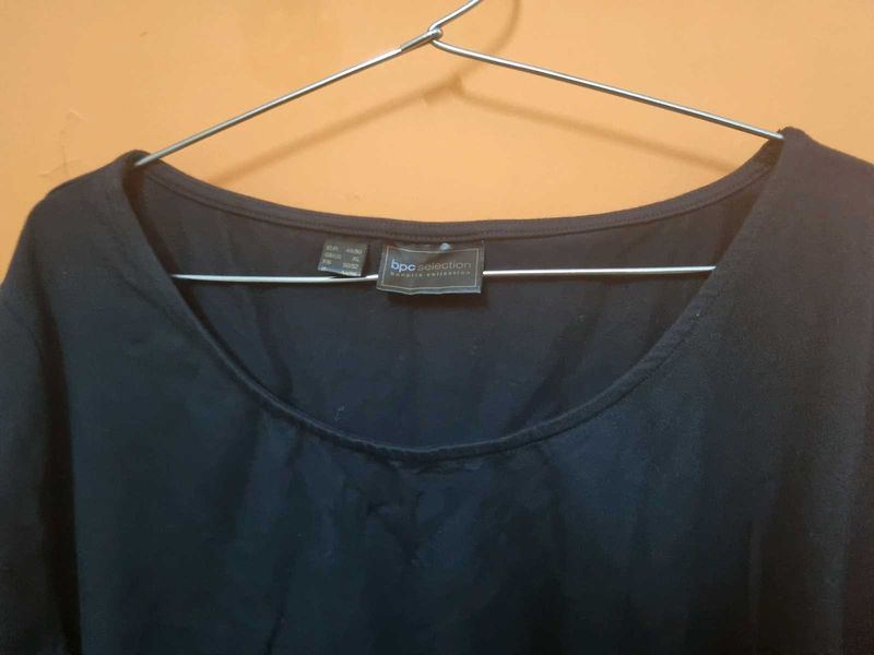Black Top with Flag/Bootcut Sleeves