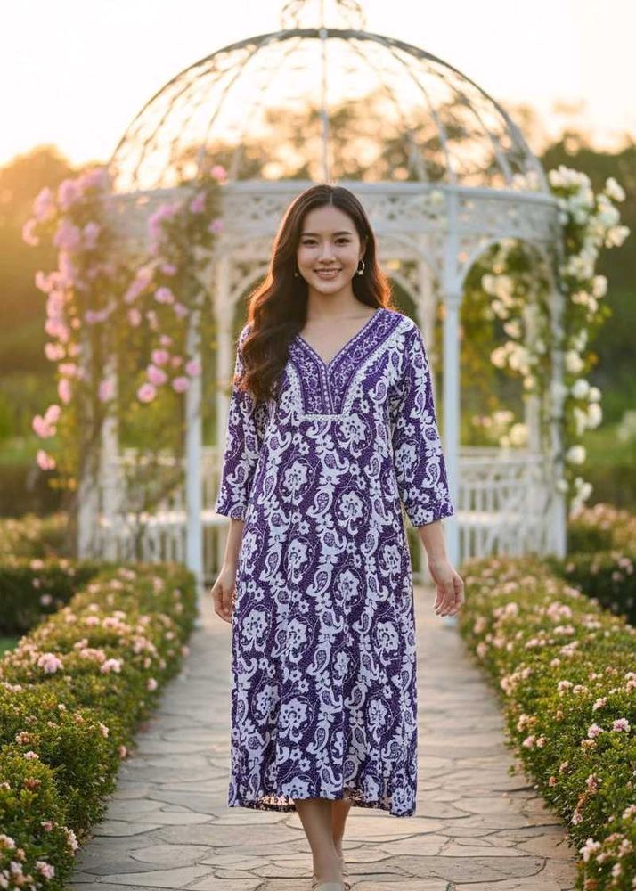 Boho Chic Paisley Midi Dress