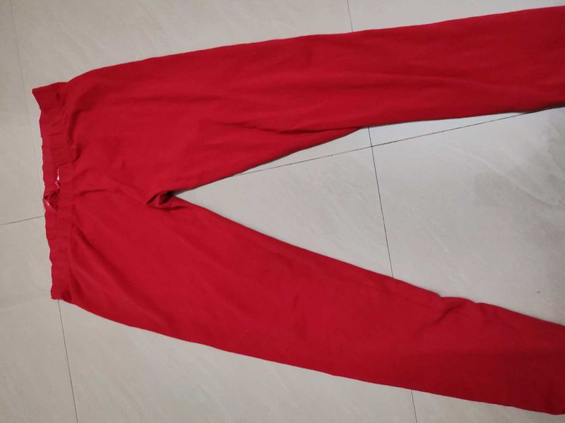 Red Casual Pants