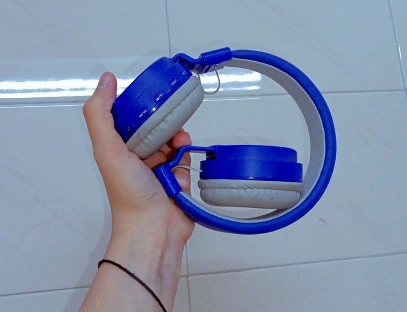 Wireless Headphones In Blue