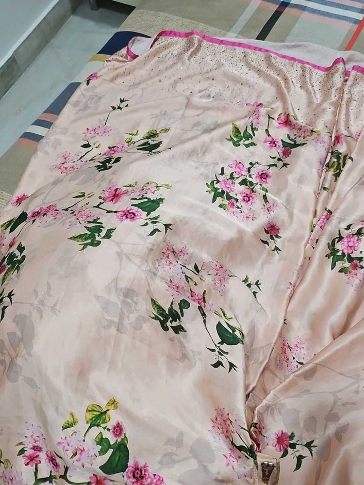 Floral Print Saree