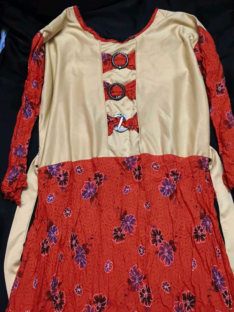 Floral Print Kurta