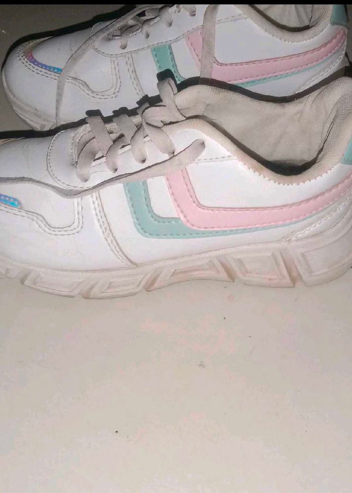 Cute Pastel Accent Sneakers