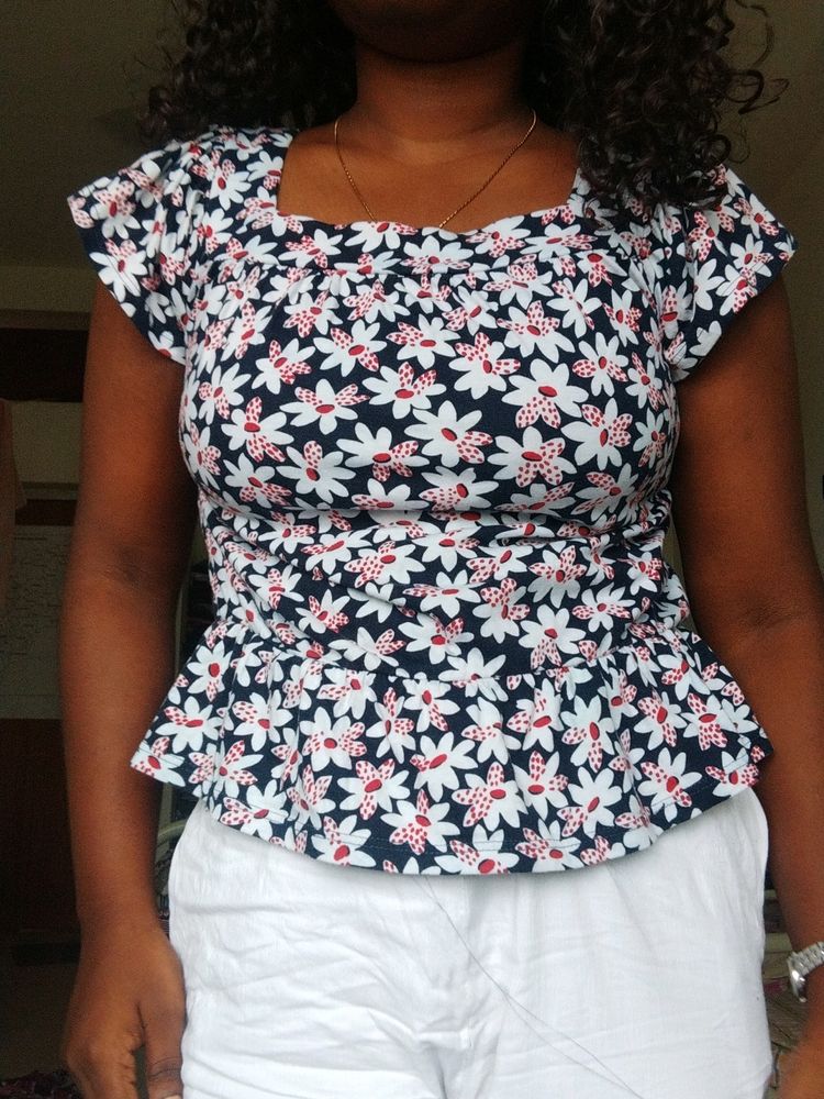 FLORAL PRINTED CROP TOP!!!!!