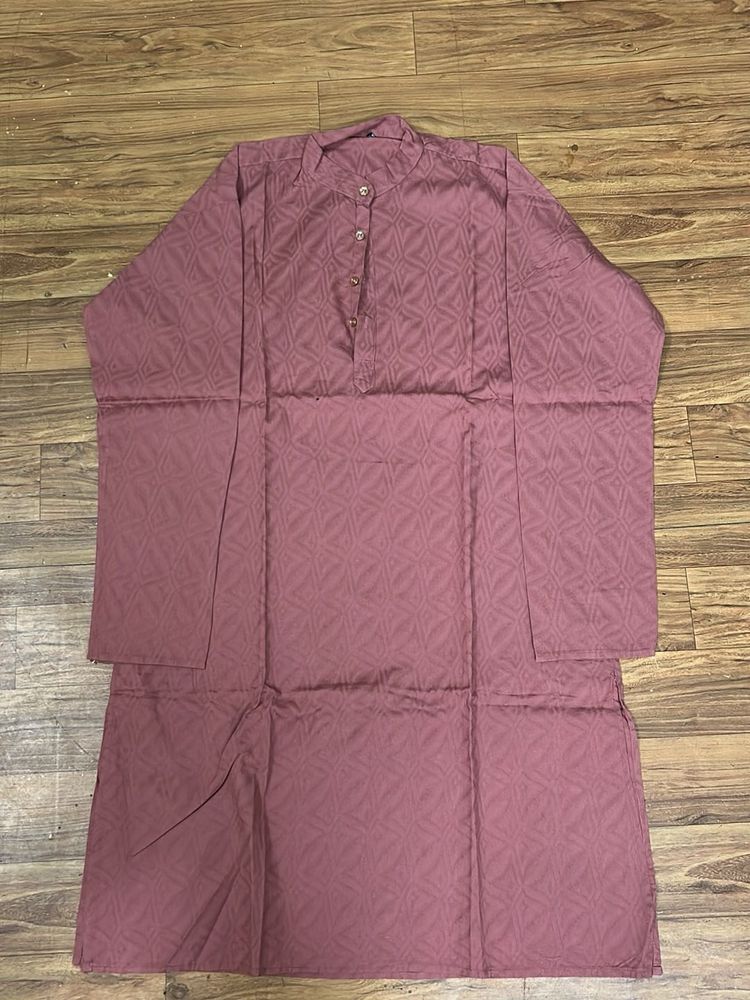 Mauve geometric kurta