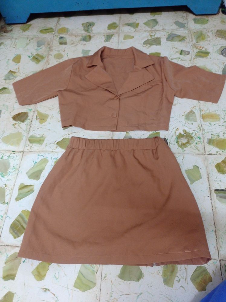 S Size Top And Skirt Half