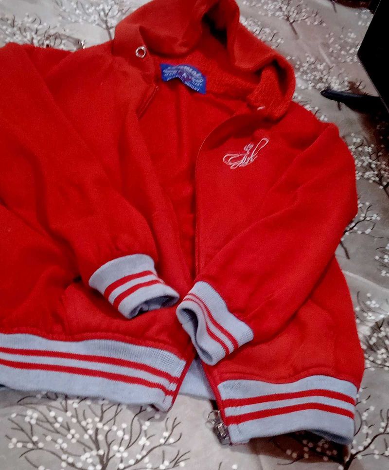 Red Varsity Hoodie