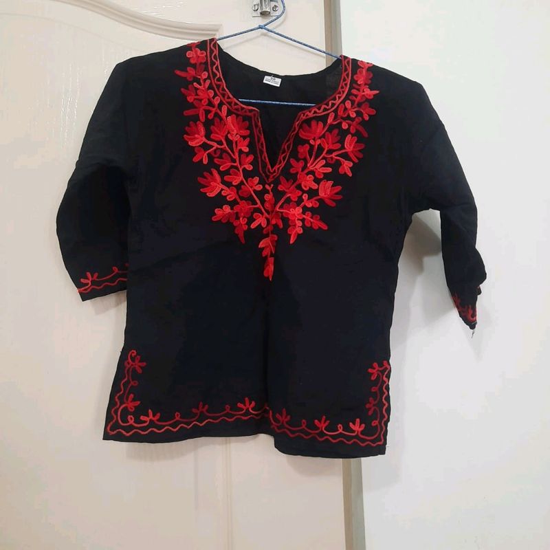 Brand new Chikan work emboridery kurta for kids