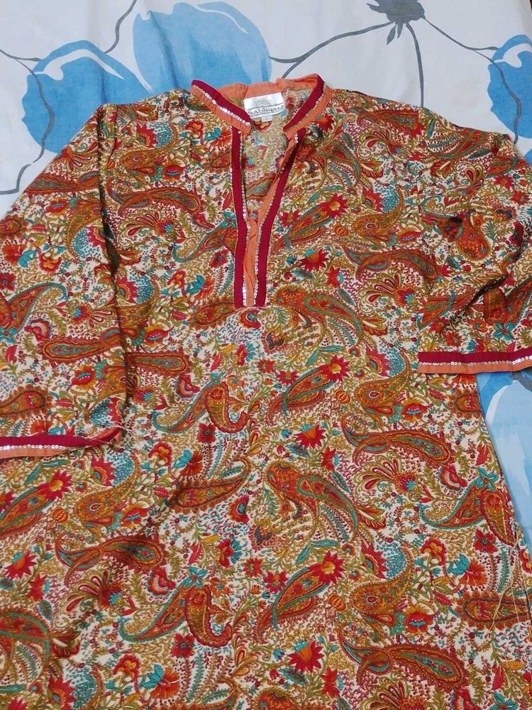Paisley Print Kurta