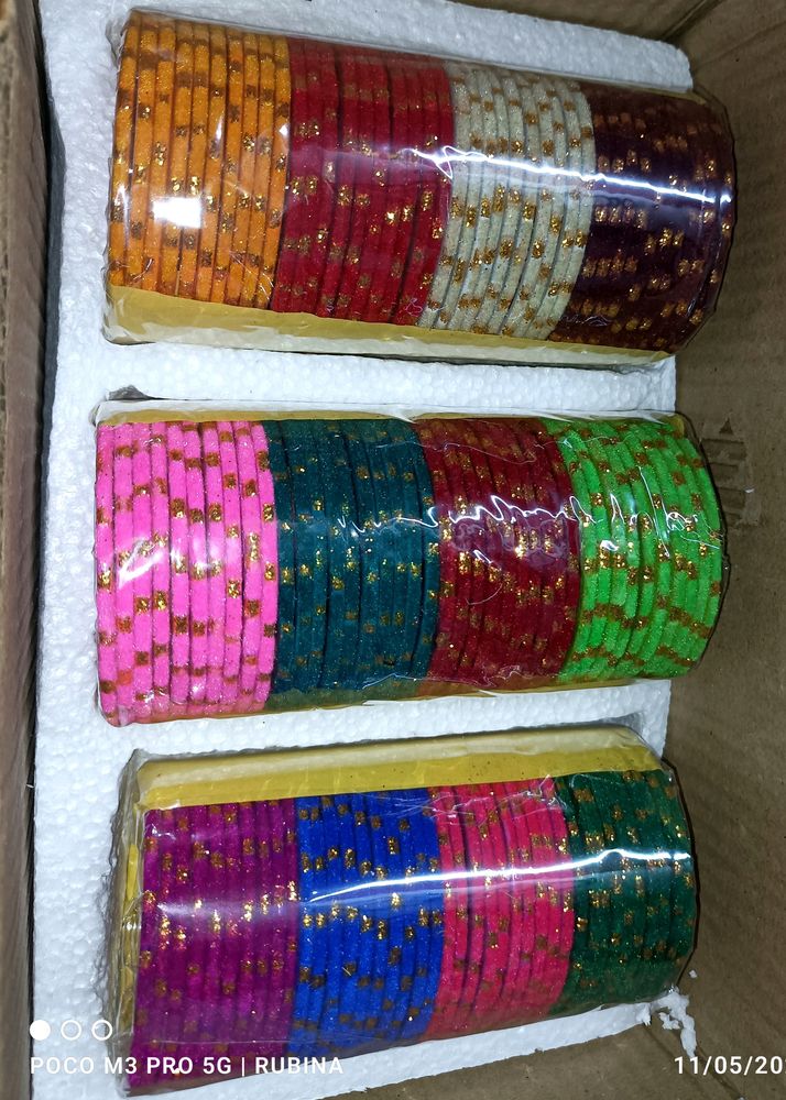 Glass Velvet Bangles