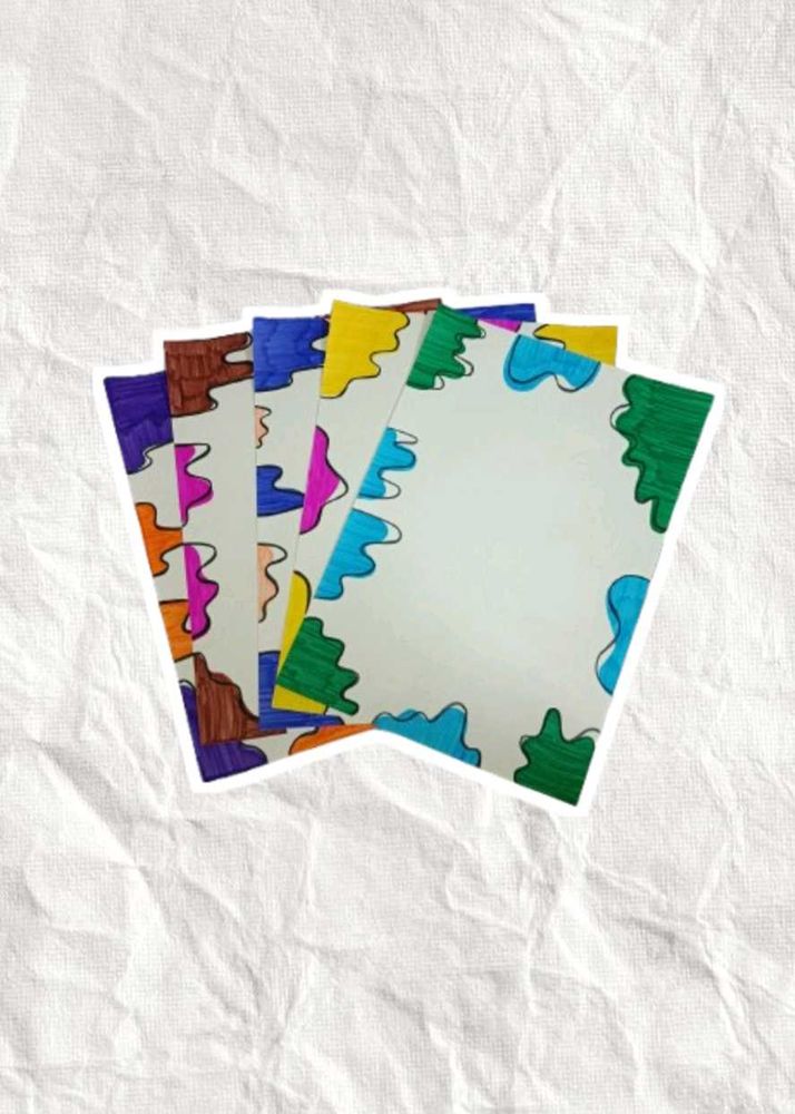 🎨 Color Splash Border Sheets