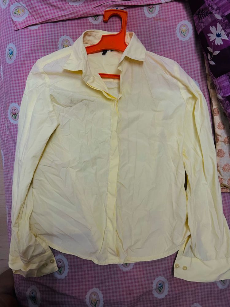 Yellow Button-Down Shirt
