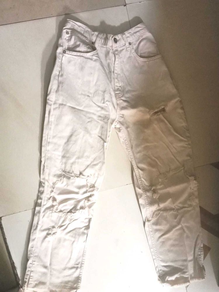 Distressed Denim Jeans