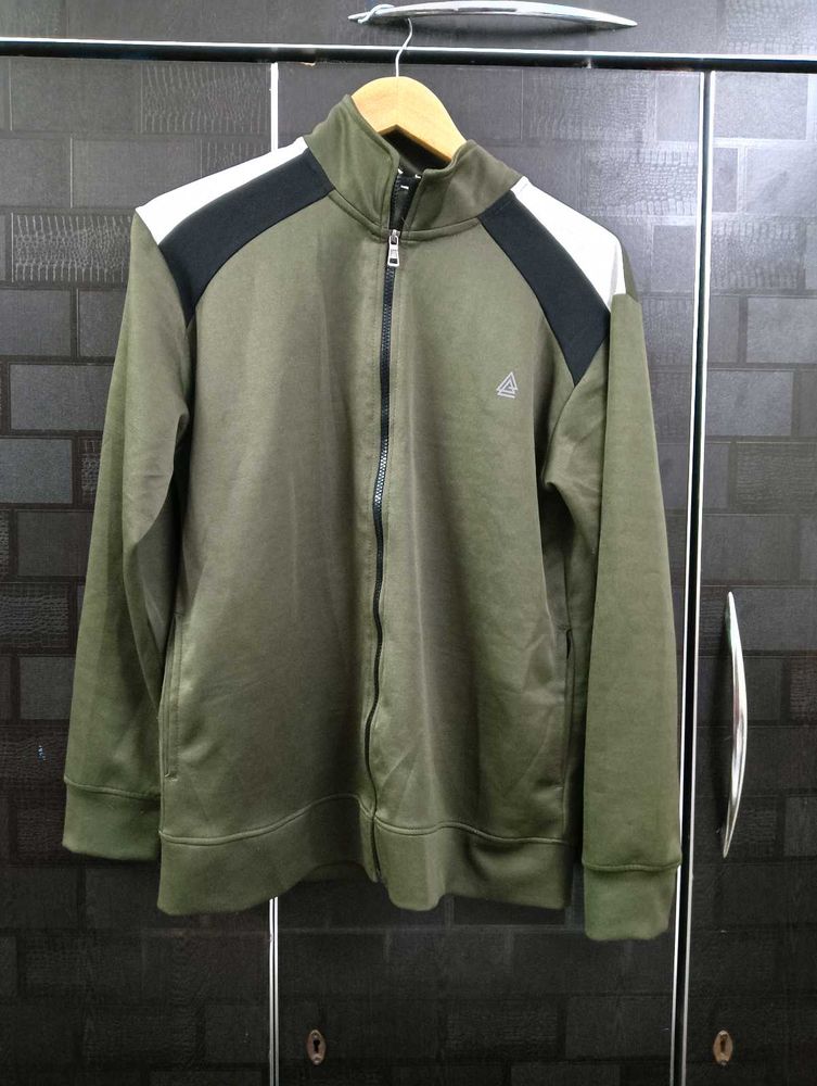 Olive Green Full Zip Jacket