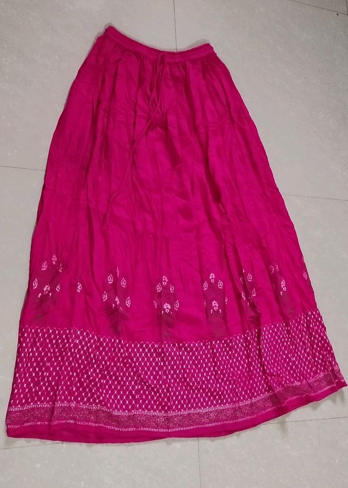 💝 Pink💕 Color Long Skirt