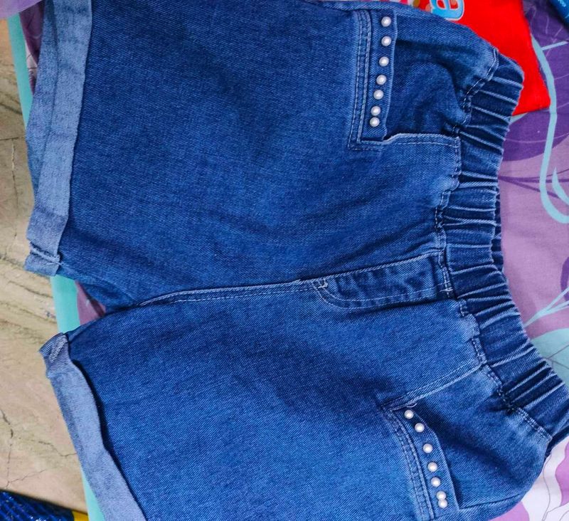 Pearl Denim Shorts