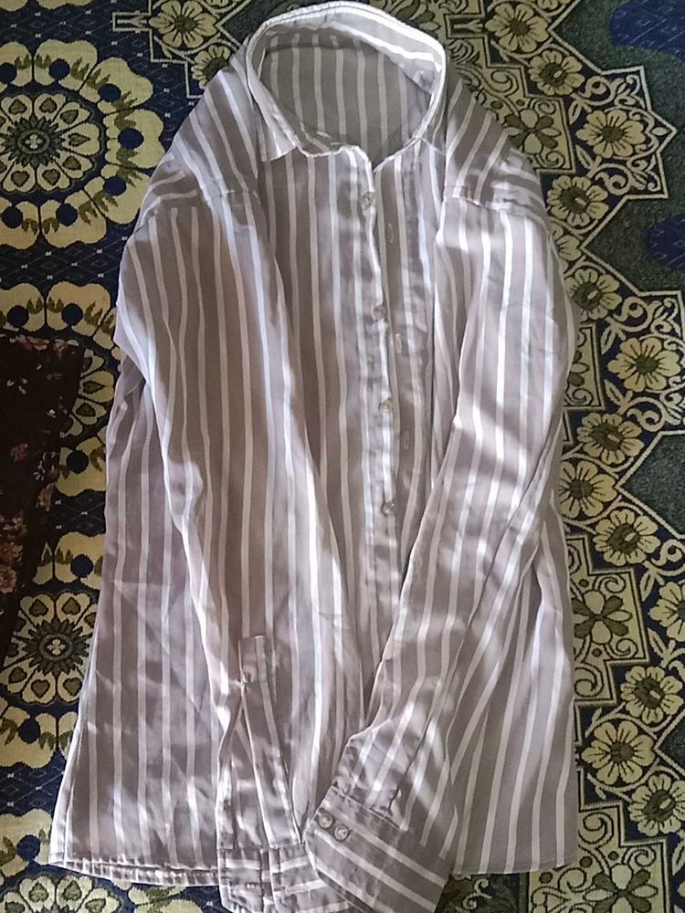 Striped Button-Down Shirt