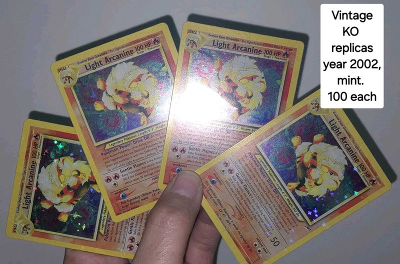 Vintage Pokemon Cards Year 2002(Knockoff/replica)