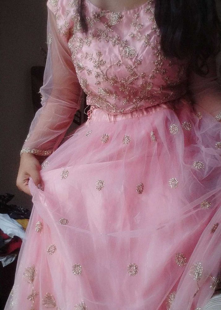 Pink Net Lehengaaa✨
