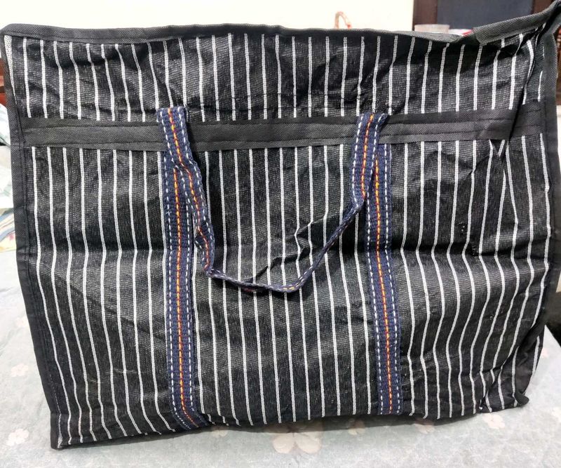 Striped Tote Storage Bag 🛍️ Big ✅ Size