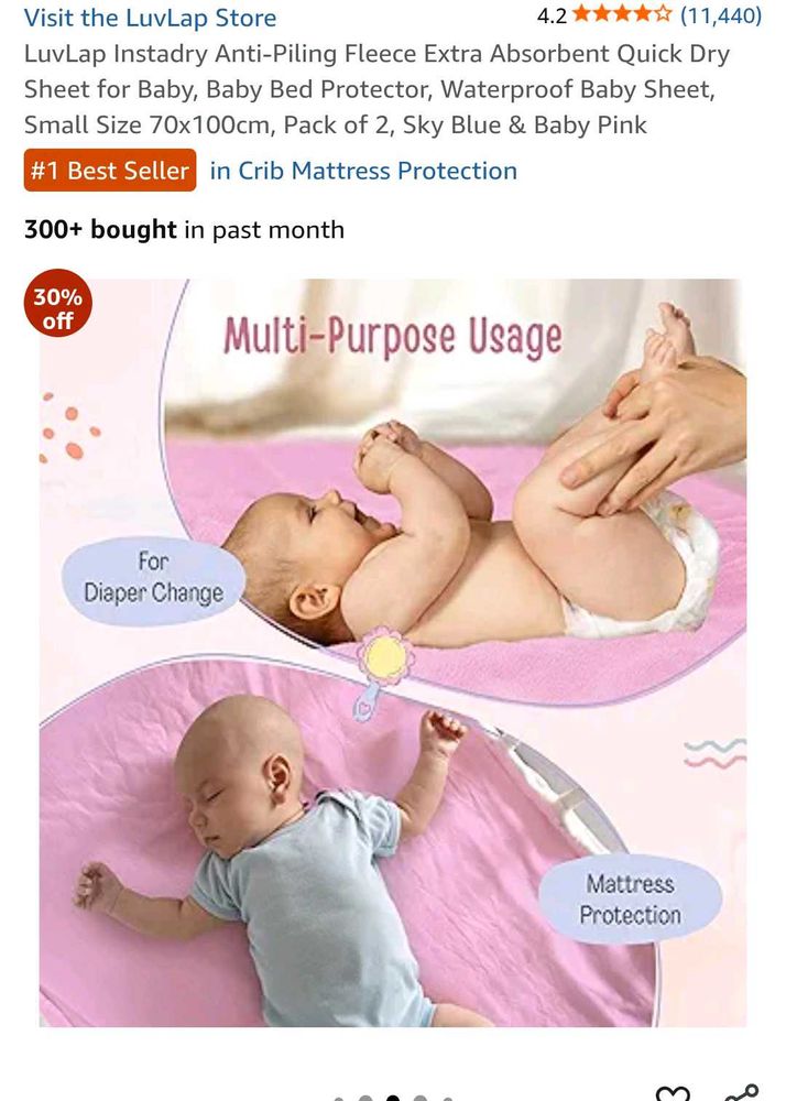 LuvLap Baby Sheet