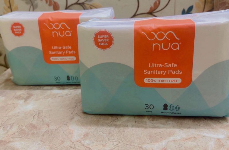 Nua Ultra-Safe Sanitary Pads (2 Packs)