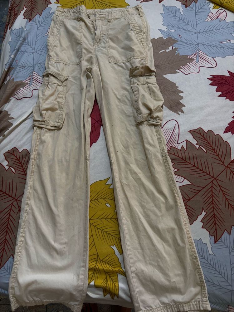 Bershka Beige Cargos
