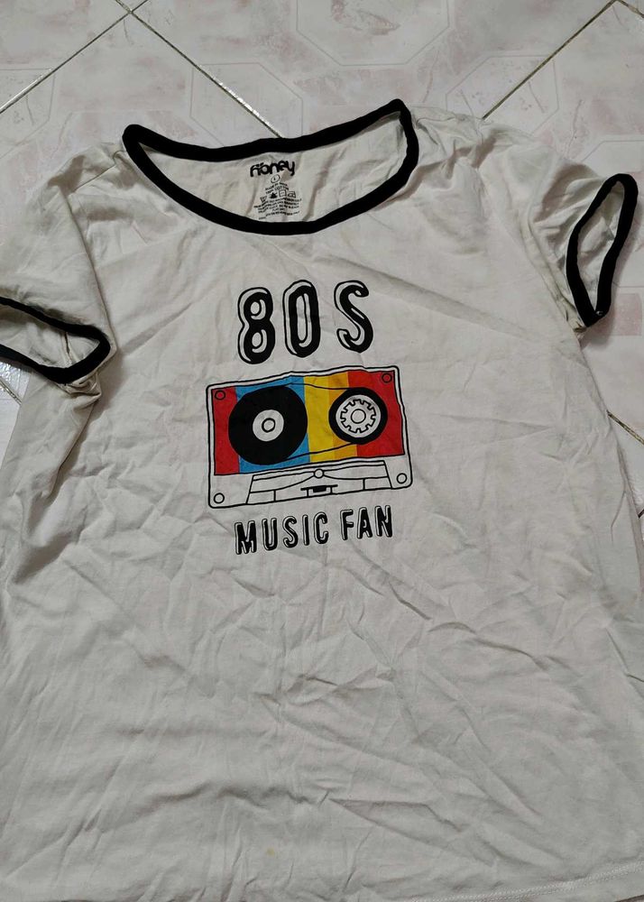 80s Music White Tshirt