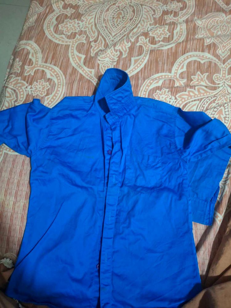 Blue Casual Shirt